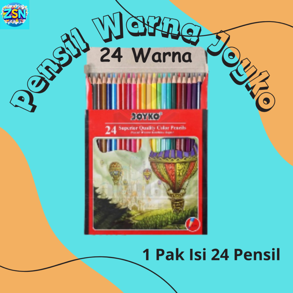 

Pensil Warna Joyko Pensil Warna Joyko 24 Warna Panjang Pinsil Gambar Joyco Bagus Dan Premium