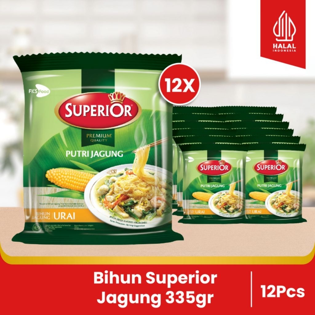 

Paket Bundling 12 - Bihun Superior - Jagung - 12 Keping - 12pcs