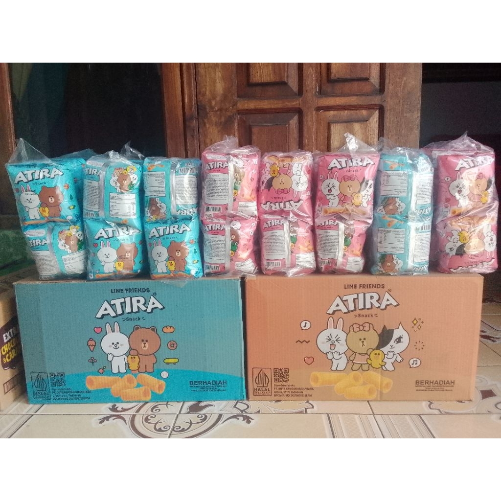 

Snack Atira (berhadiah terbaru)1karton isi 4bal 1bal 10pcs.