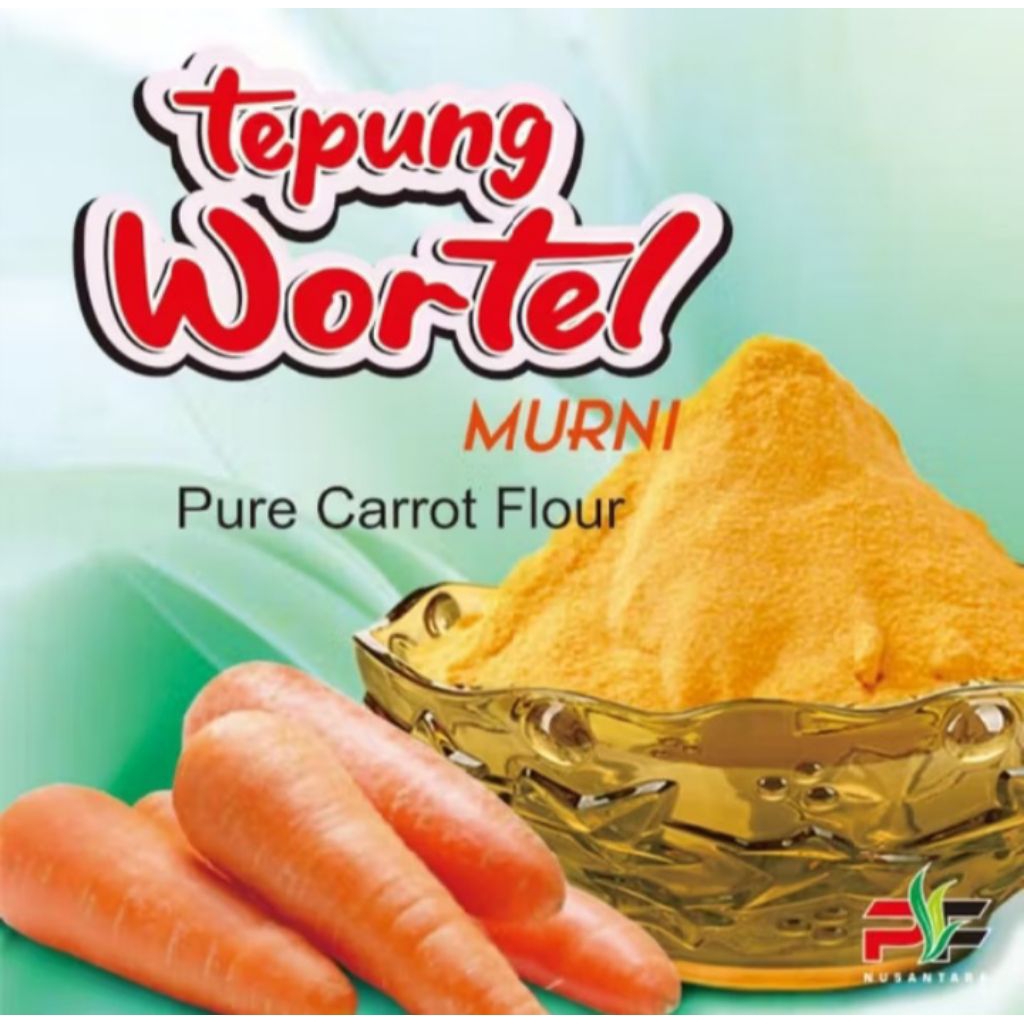 

tepung wortel murni. 500 gram