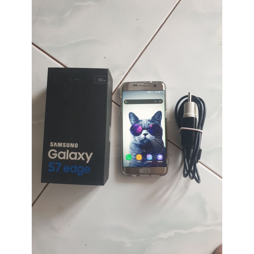 Samsung S7 edge Warna GOLD BEkAS/SECOND 4/32. Gratis Banyak HADIAH