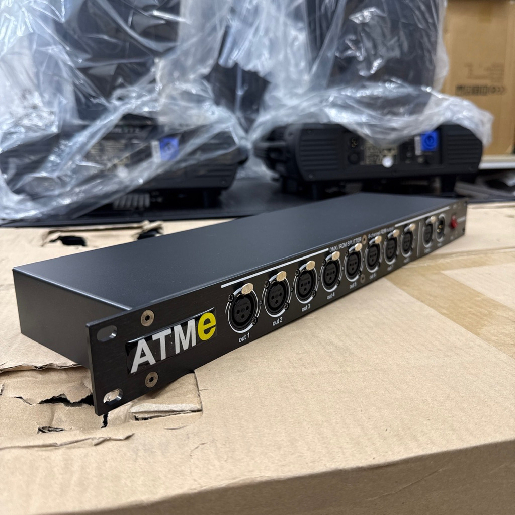 DMX Splitter 8 channel penguat signal dmx 512 colokan pakai neutrik asli bisa RDM signal