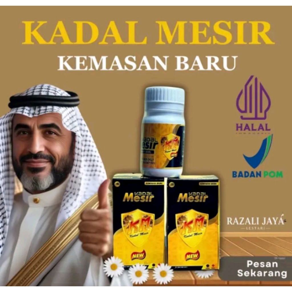 Kadal Mesir Kemasan Baru Isi 10 Kapsul Penambah UK Dan Suplemen Kesehatan Tahan Lama Original 100% A