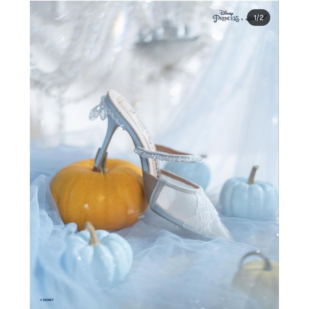 ittaherl x disney princess cinderella fairytale 6cm 60 pointy heels sky size 38 HARGA ITTAHERL