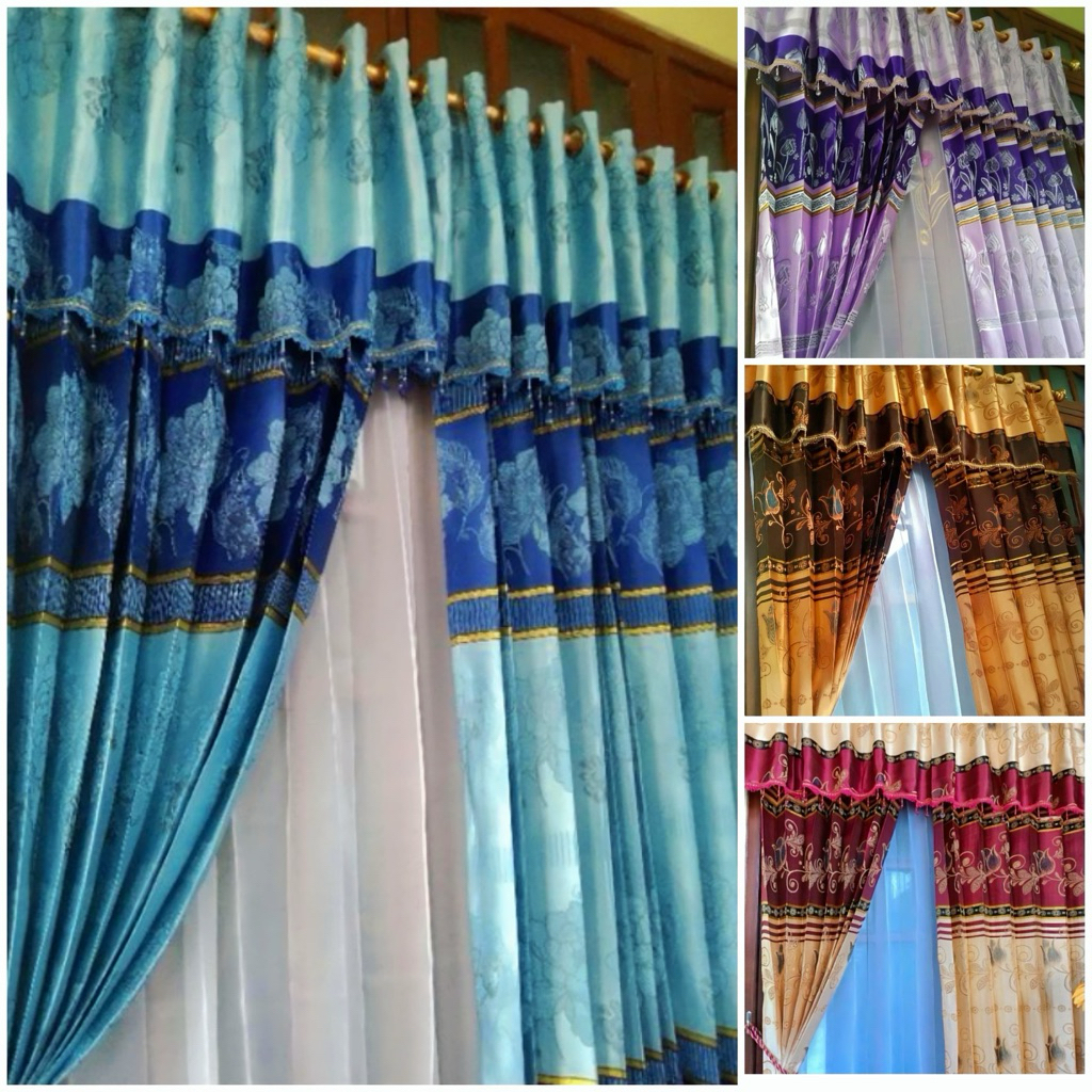 Gorden Jodha Poni Pisah smokring - Gorden Ruang Tamu / Korden Minimalis Gorden Jendel Pintu Elegan