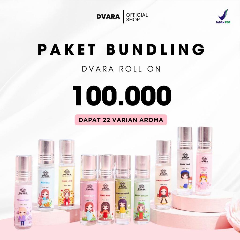 (BPOM) PAKET 22 PCS ROLL ON 6 ML WANGI TAHAN LAMA PARFUM DVARA