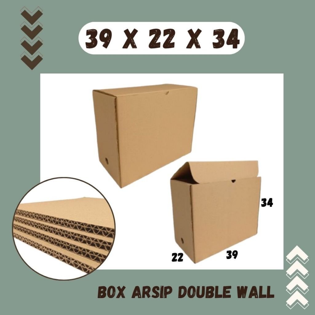 

Kardus Arsip Double Wall 39x22x34 Box Arsip Dus Packing/polos/File/filebox/arsipbox/box Dokumen