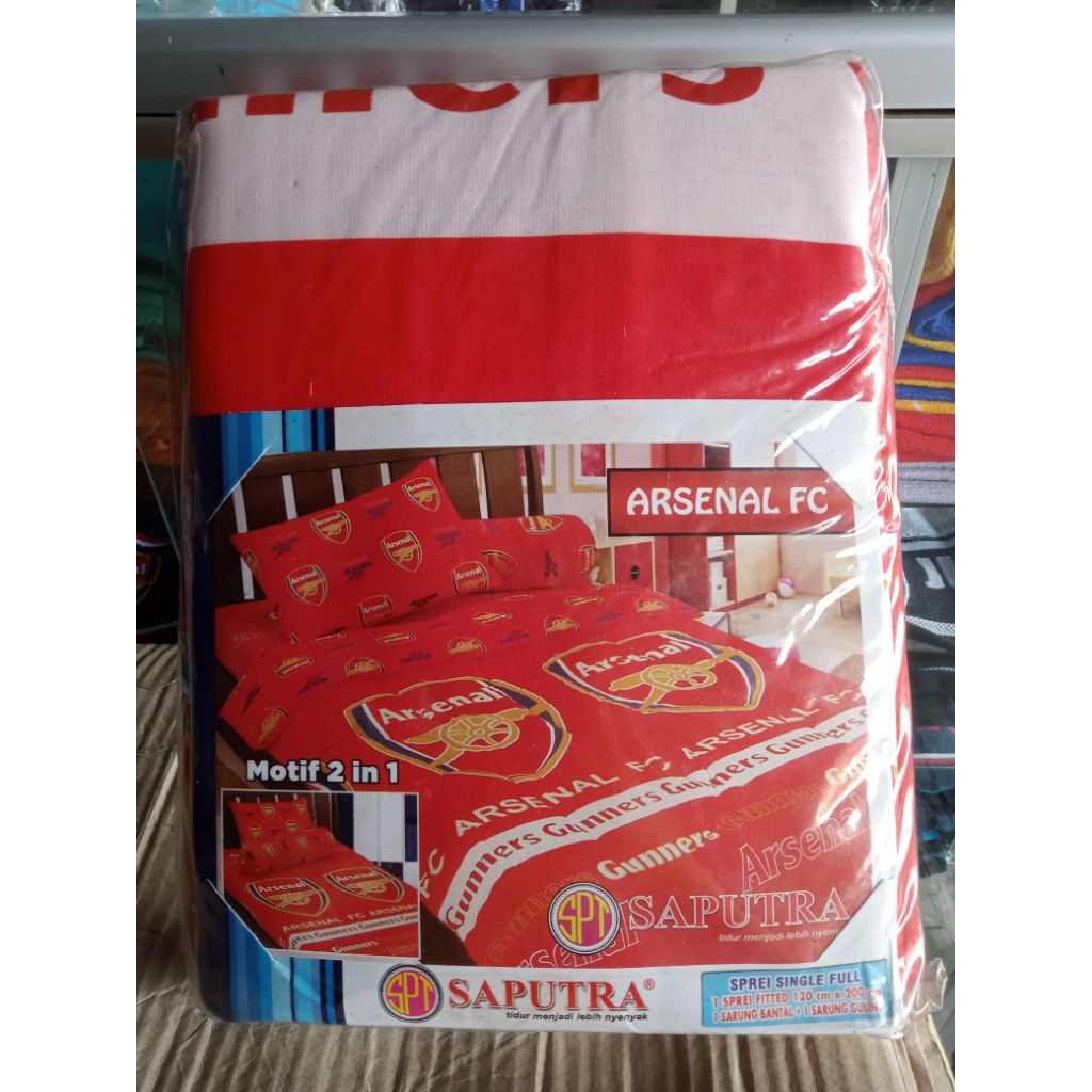 sprei bola Arsenal single 120x200