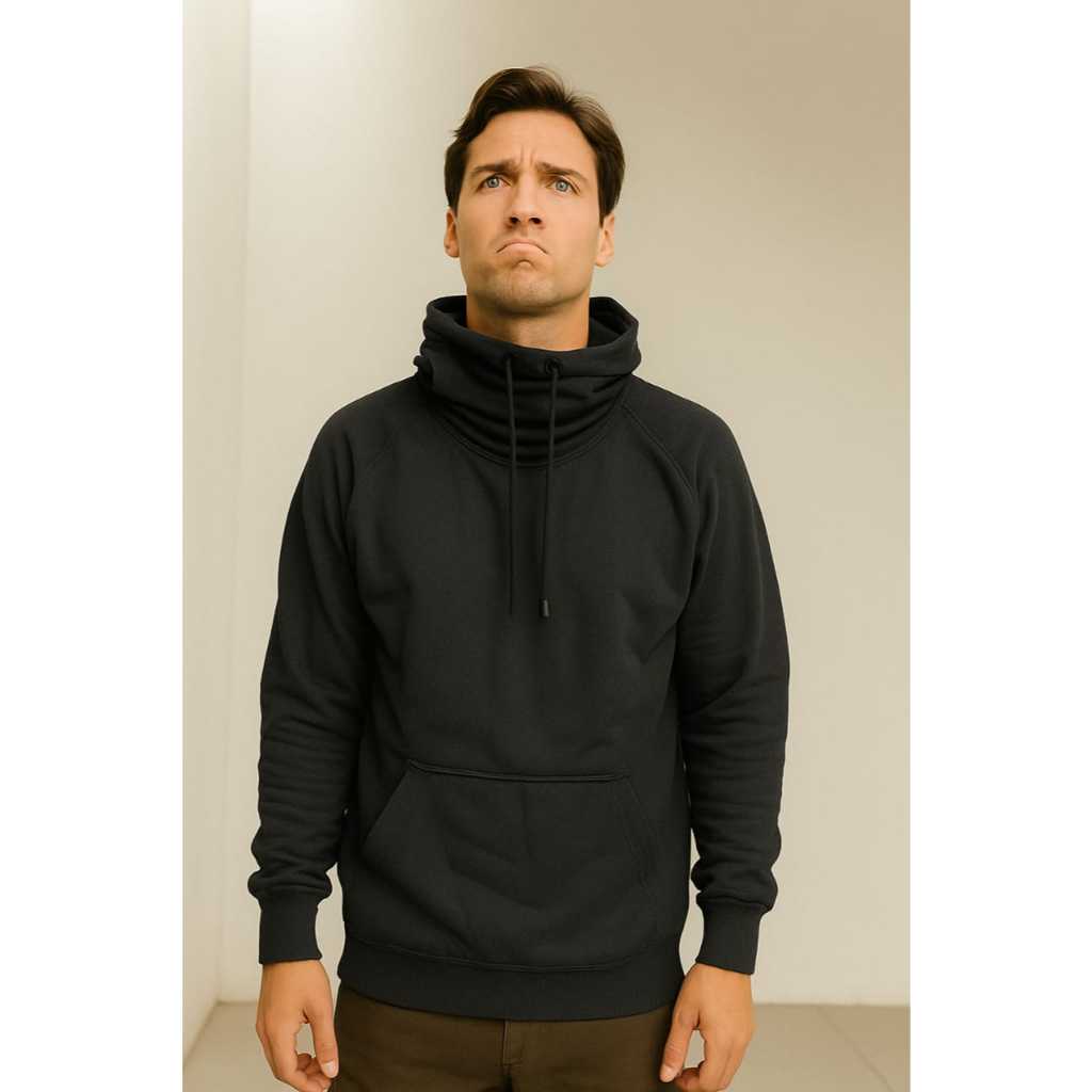 duomo - Hoodie Funnel Neck Polos Simple