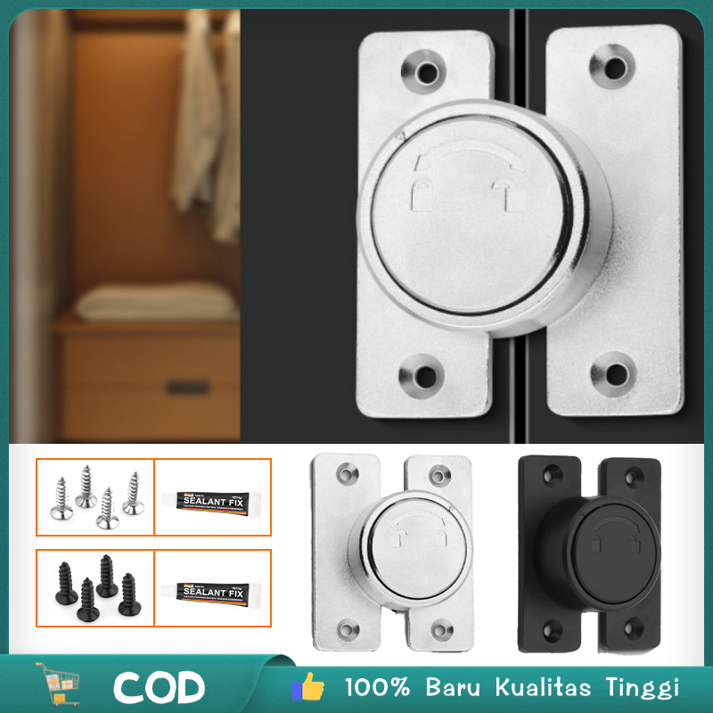 1set Selot Pintu Rumah Grendel Pintu Kunci Kunci Pintu Rumah Logam Selot Pintu Rumah