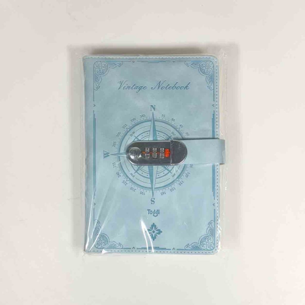 

Toddi Buku Jurnal Leather Diary 200 Halaman Grid A5 with Lock Cyan Agenda Catatan Kerja Notebook