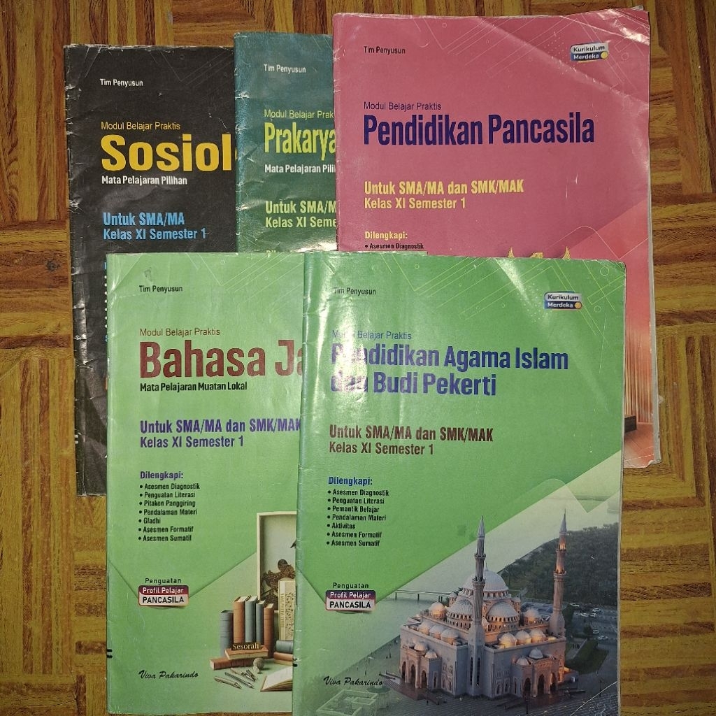 Buku LKS Viva Pakarindo Kelas XI 11 Semester 1 SMA Kurikulum Merdeka Kumer Original Preloved Bekas I