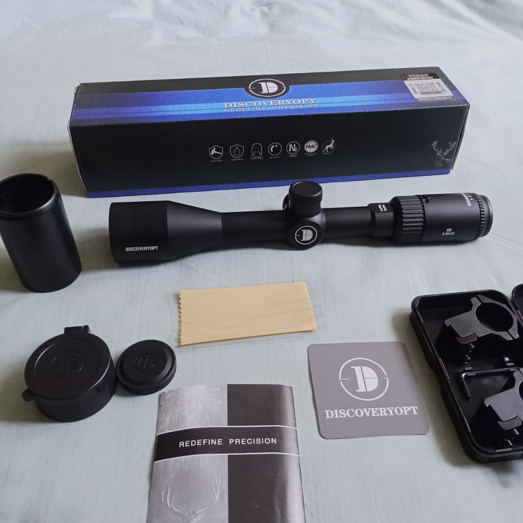 Telescope discovery ms 3-9x40 plus sunhed