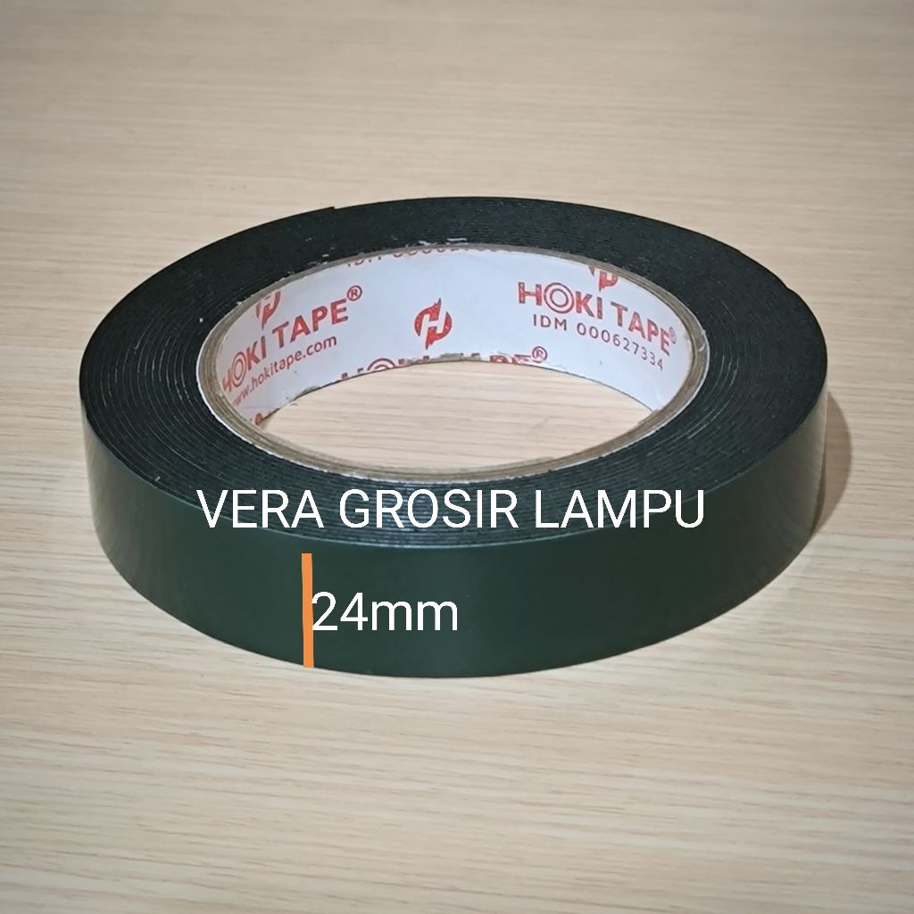 

Hoki tape double tape busa 24mm 6 yard / Double tape hijau busa 24mm 6 yard