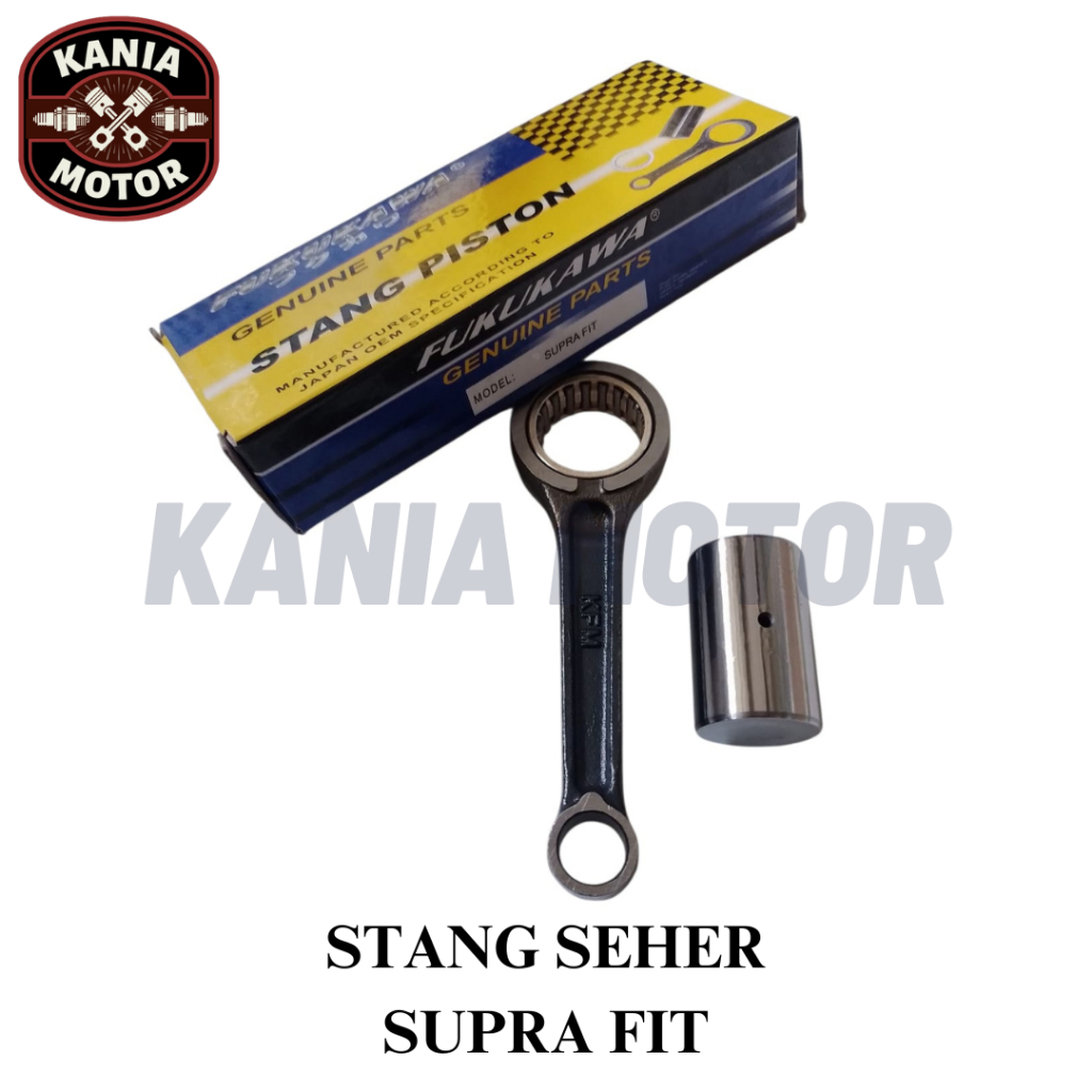 STANG SEHER PISTON CONROD ASSY SETANG PISTON SUPRA FIT FUKUKAWA