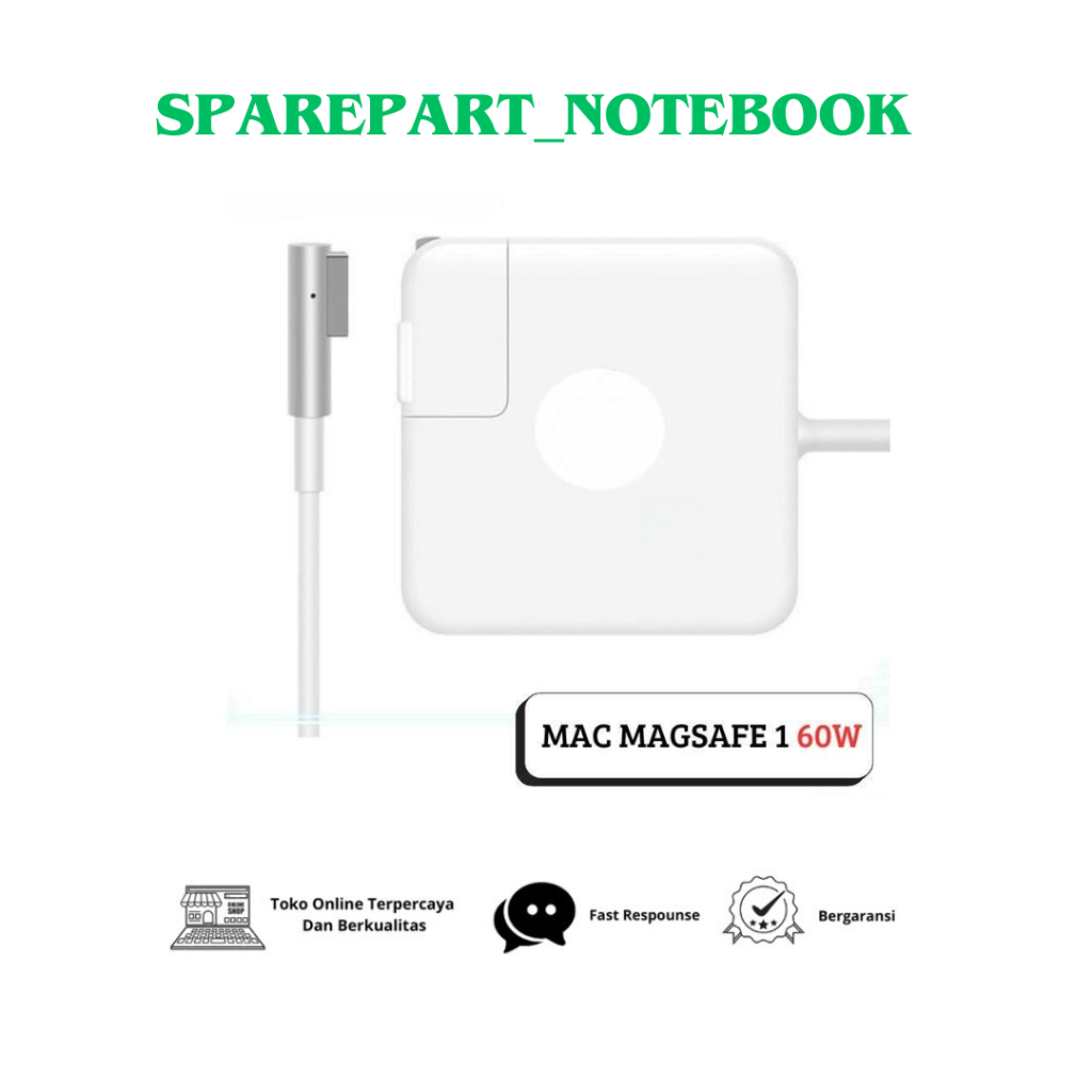 Mac Charger Laptop AP Pro13'' A1278 2009-2011 L-Tip 60W Charger for Mac/Book Air / Pro Magsaf * 1 LA