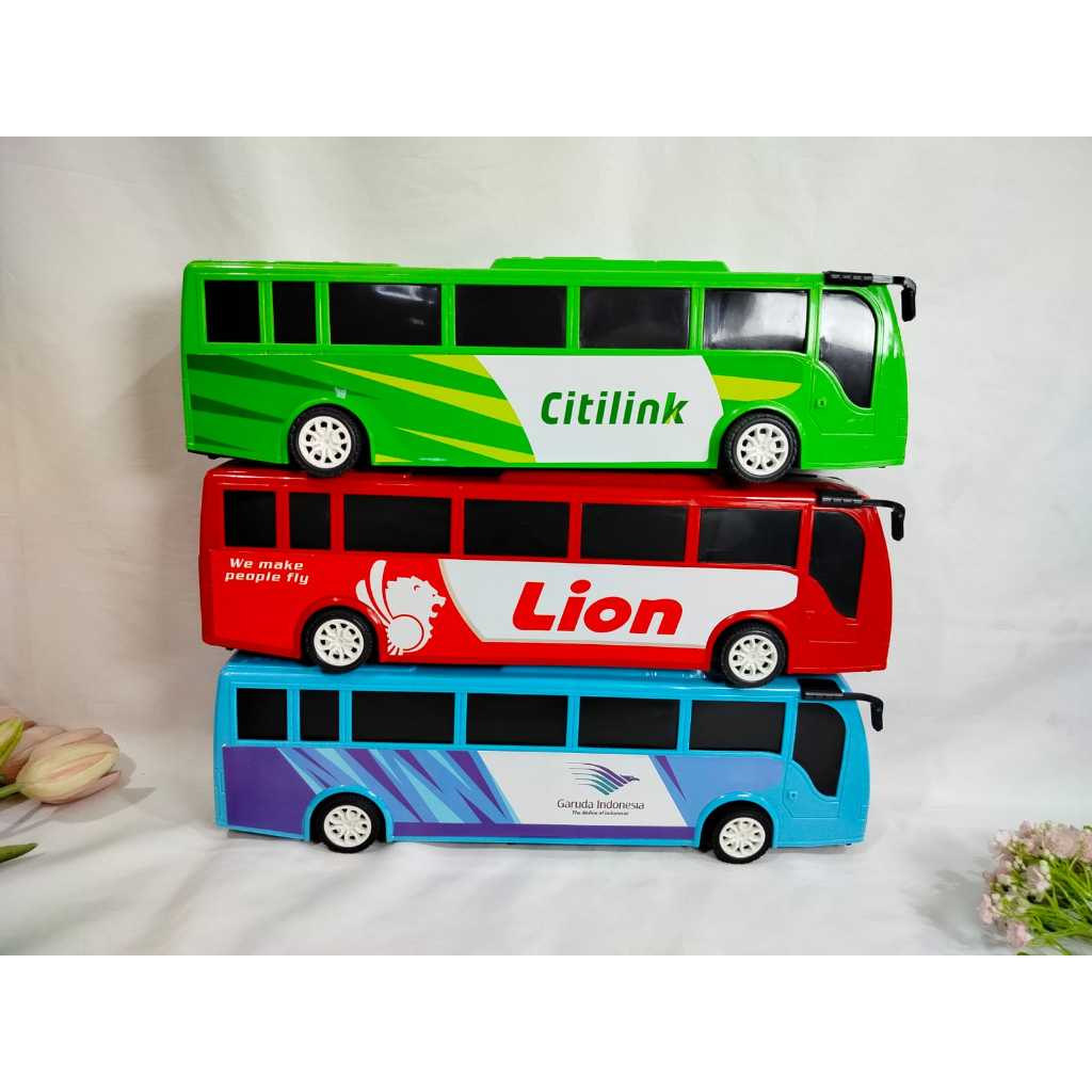 Mainan Anak Mobil Bus Air Crew Citilink AirAsia Lion Garuda/ Mainan Bus - 4452