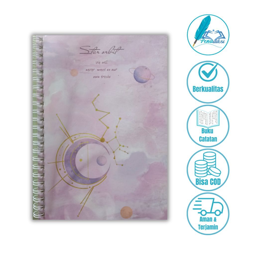 

Buku Catatan Notebook Star Orbit 140x207mm 60
