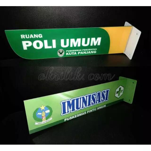 

Papan nama ruang tempel (model T)