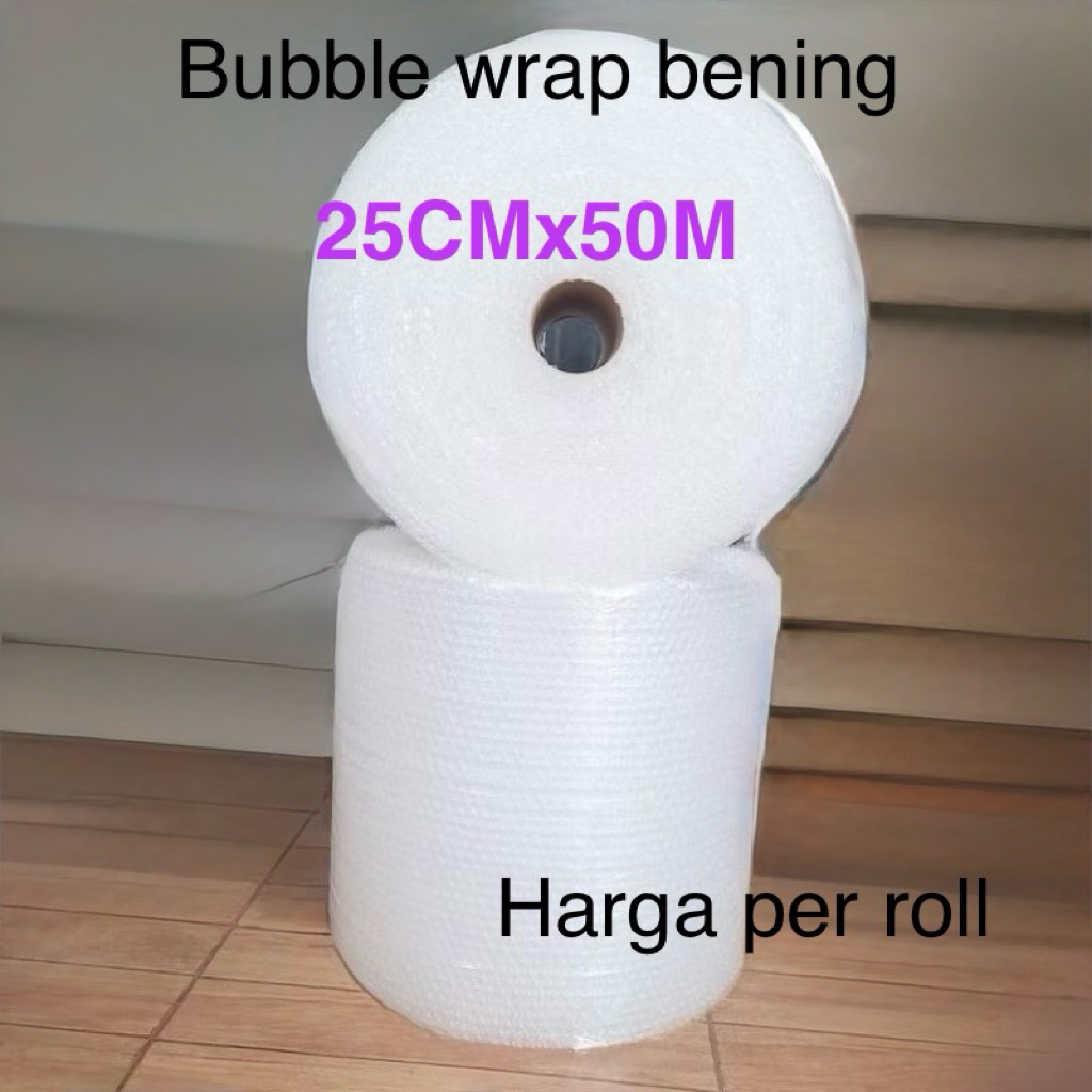 

Bubble wrap roll extra packing 25cmx50m / 125cmx50m / bubble wrap hitam bubble wrap bening