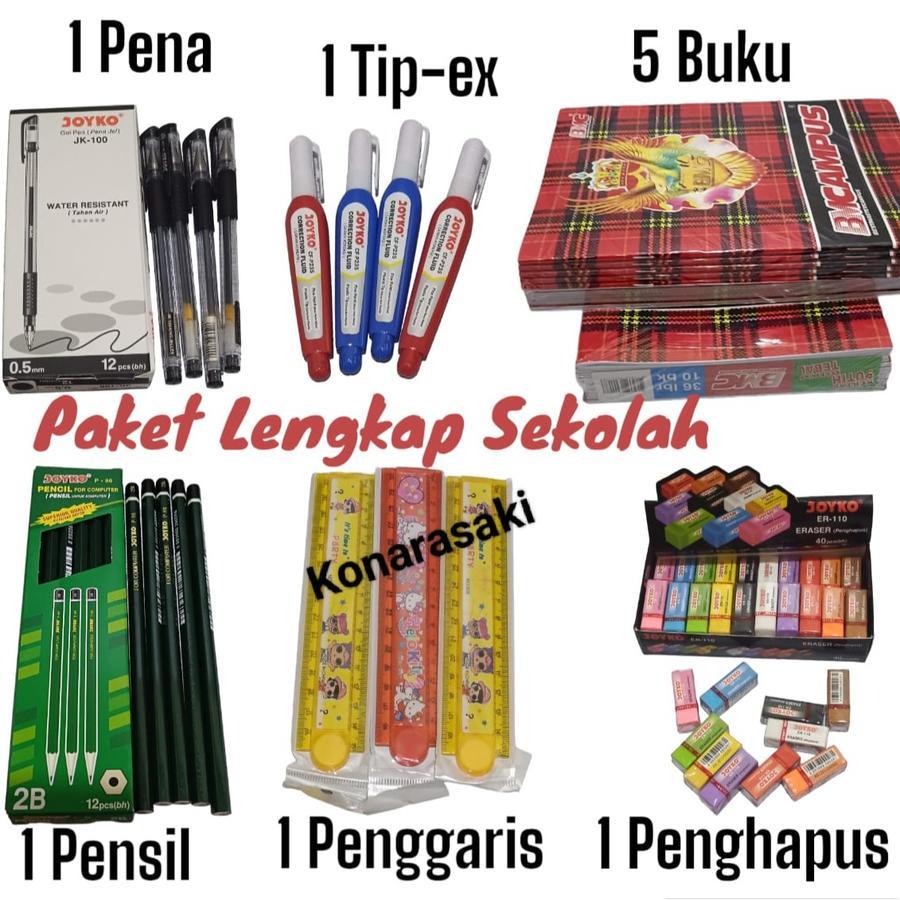 

PROMO) PAKET LENGkAP 1 PACK ISI 10 PCS/5 PCS BUKU FREE PULPEN, PENSIL, PENGHAPUS TULIS BMCAMPUS 36 LEMBAR / TERSEDIA ISI 10 BUKU DAN 5 BUKU - 5 BUKU FREE