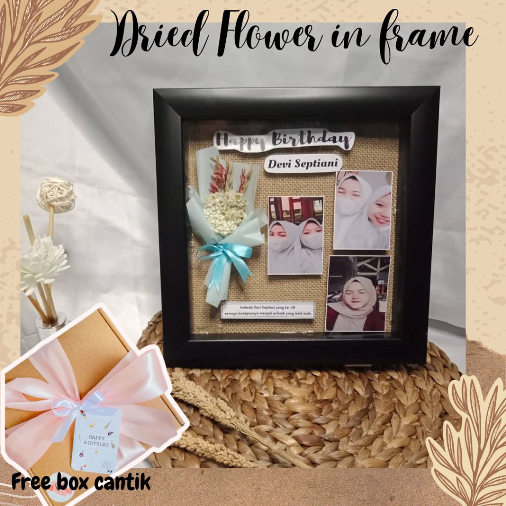 FLOWER 3D | FLOWER IN FRAME POP UP | Hadiah Ulangtahun / Wisuda / Wedding