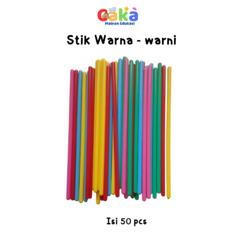CAKA - Stik Plastik Warna - warni | Mainan Edukasi | Mainan Montesori