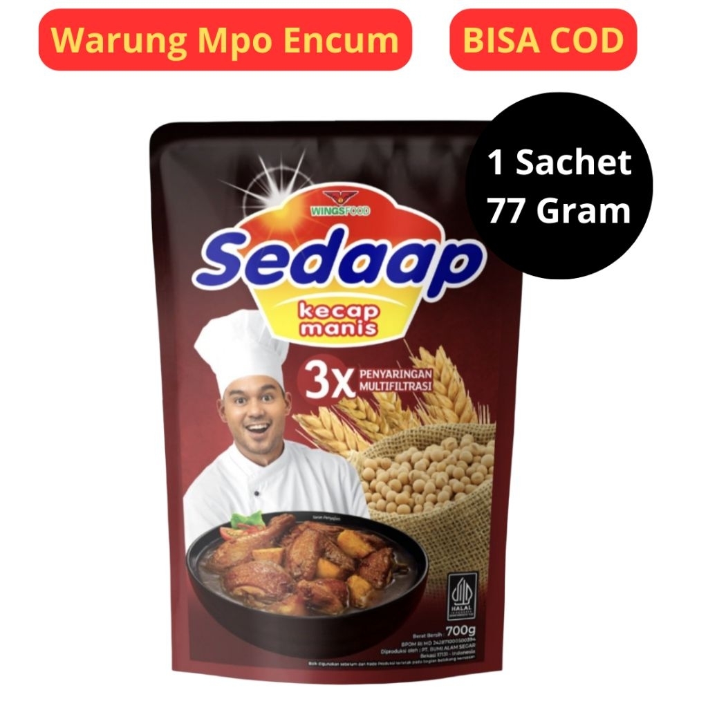 

Kecap Sedap 1 Sachet / Kecap Sedap Manis 77 Gram