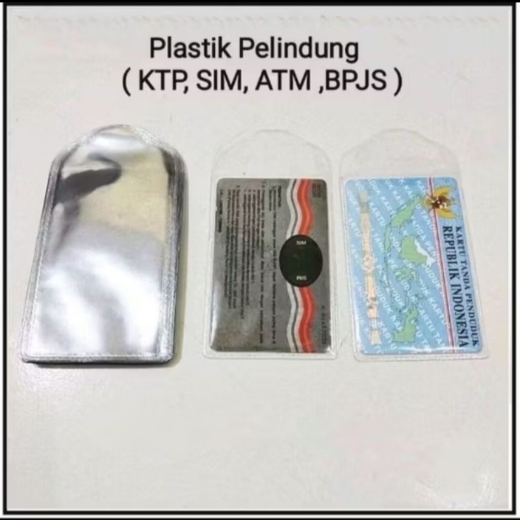 

10,20 Pcs Plastik Pelindung Ktp, Atm Dll