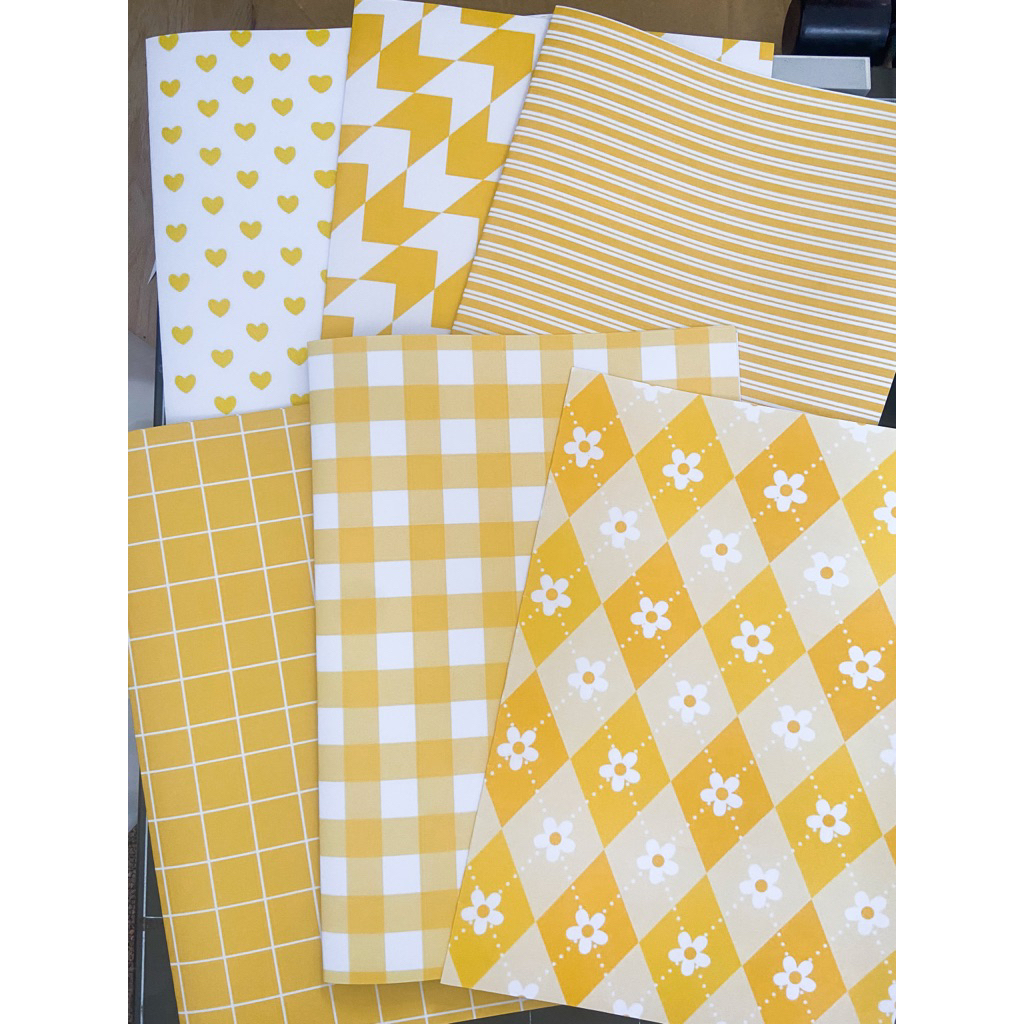 

8 Lembar Sampul Buku Aesthetic A5 & B5 Korean Book Cover Dvns Project