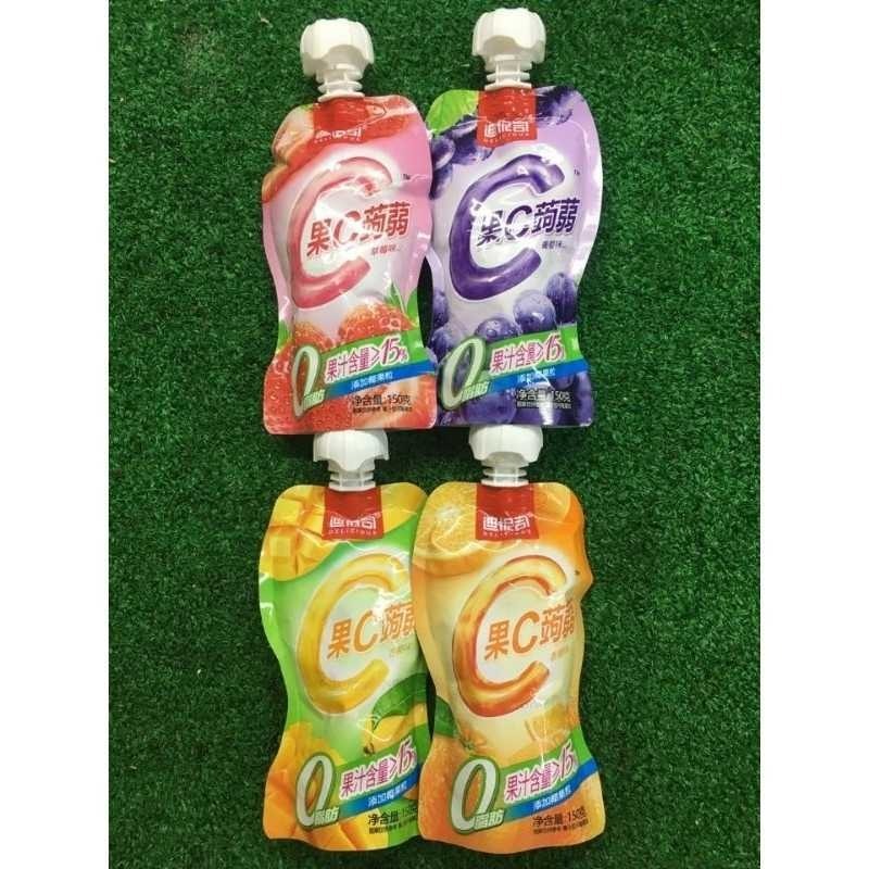 

[oddsolshop] pekanbaru/Delicious Fruit Jelly 150ML Jeli Jely Rasa Strawberry Grape Mango Orange