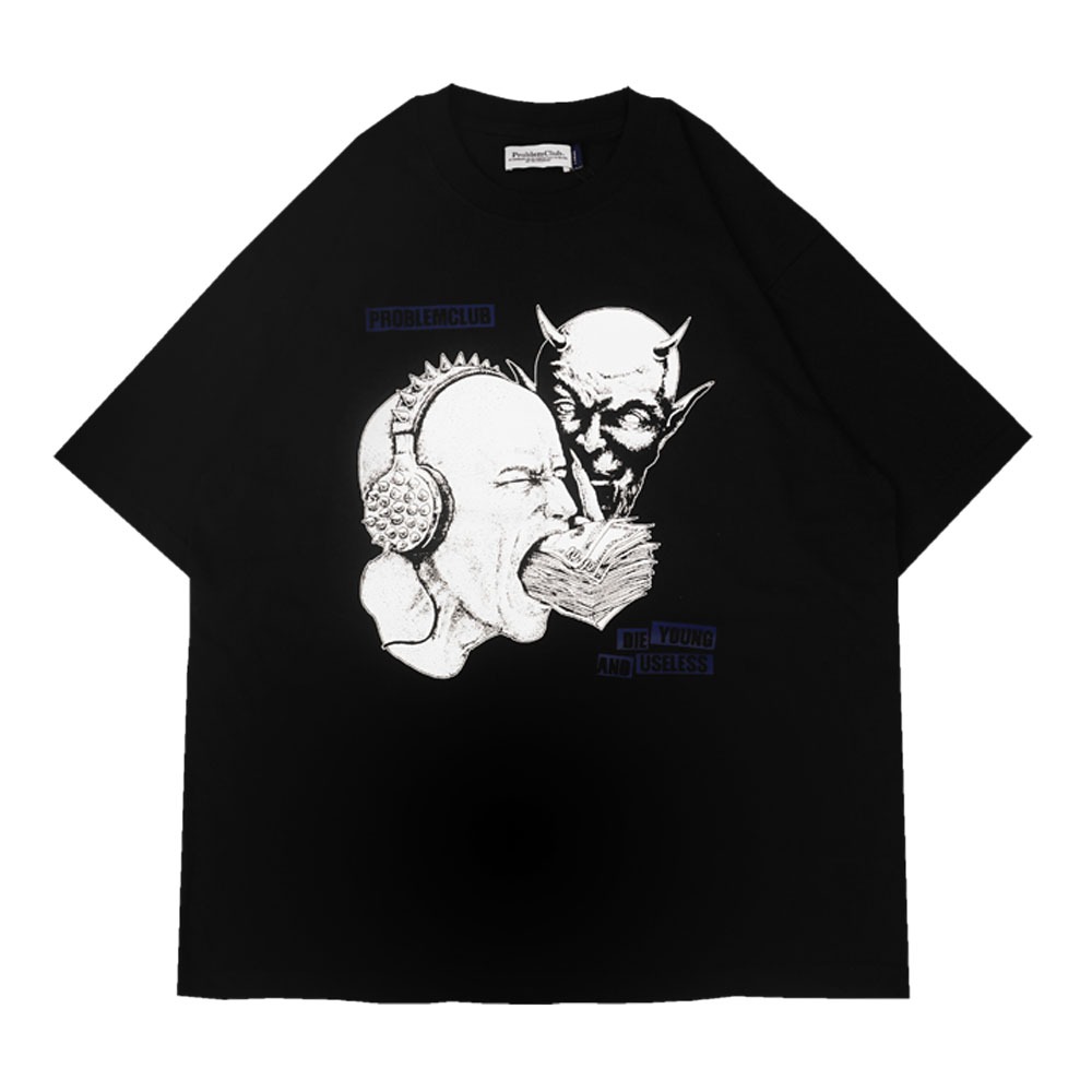 [HOT] Problem Club - T-Shirt Oversize - Tapok - Black