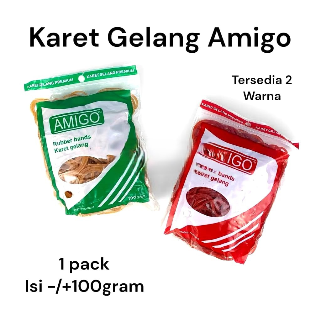 KARET GELANG KUNING AMIGO / KARET GELANG ISI 100GRAM