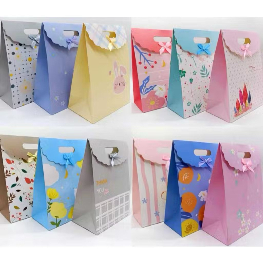 

[Ready] DStore Paper Bag Tutup Pita / Kertas Kado Instant / Paper Bag Random/ Tas Kertas Satuan