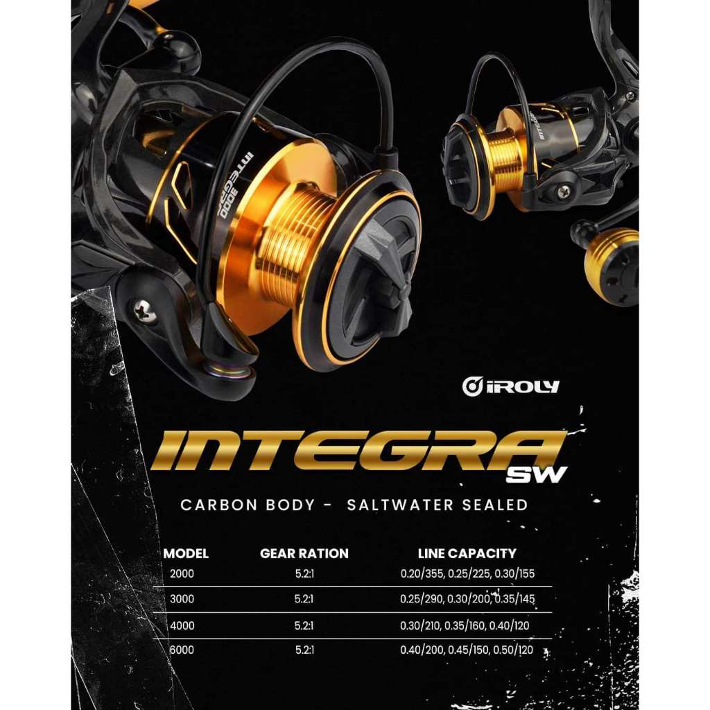 Reel IROLY INTEGRA SW / Ultralight body carbon