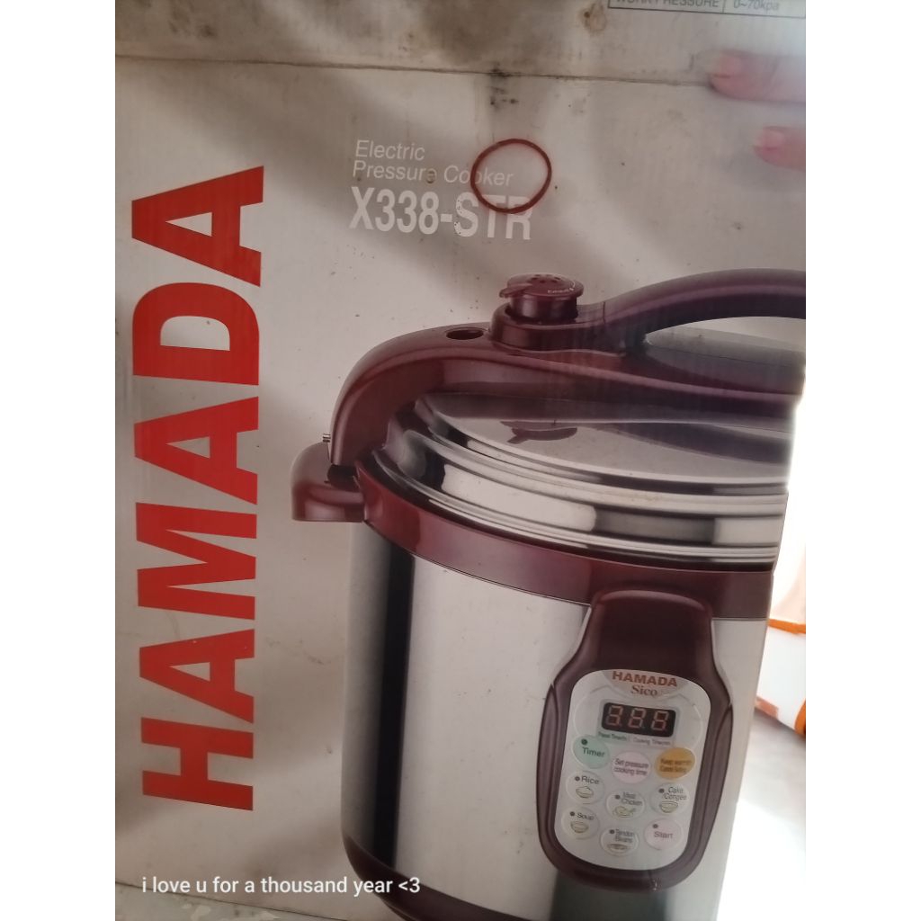 Hamada X338-STR Electric Pressure Cooker Presto Elektrik