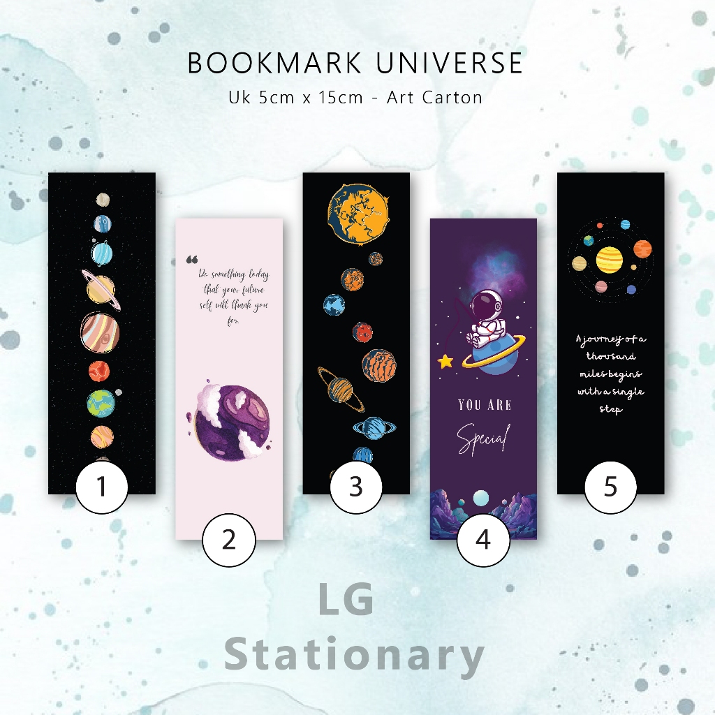 

Pembatas Buku Universe Series / Bookmark 5 x 15 (Set)