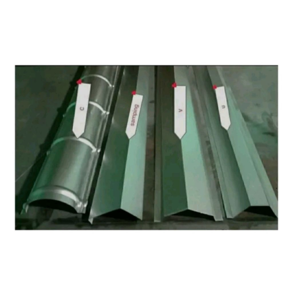 Nok Genteng Metal Polos Galvalum