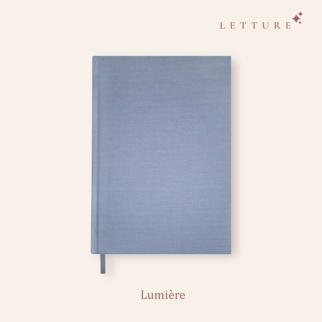 

Letture Blank Notebook A5 Hard Cover Premium Fabric | Lumière Series