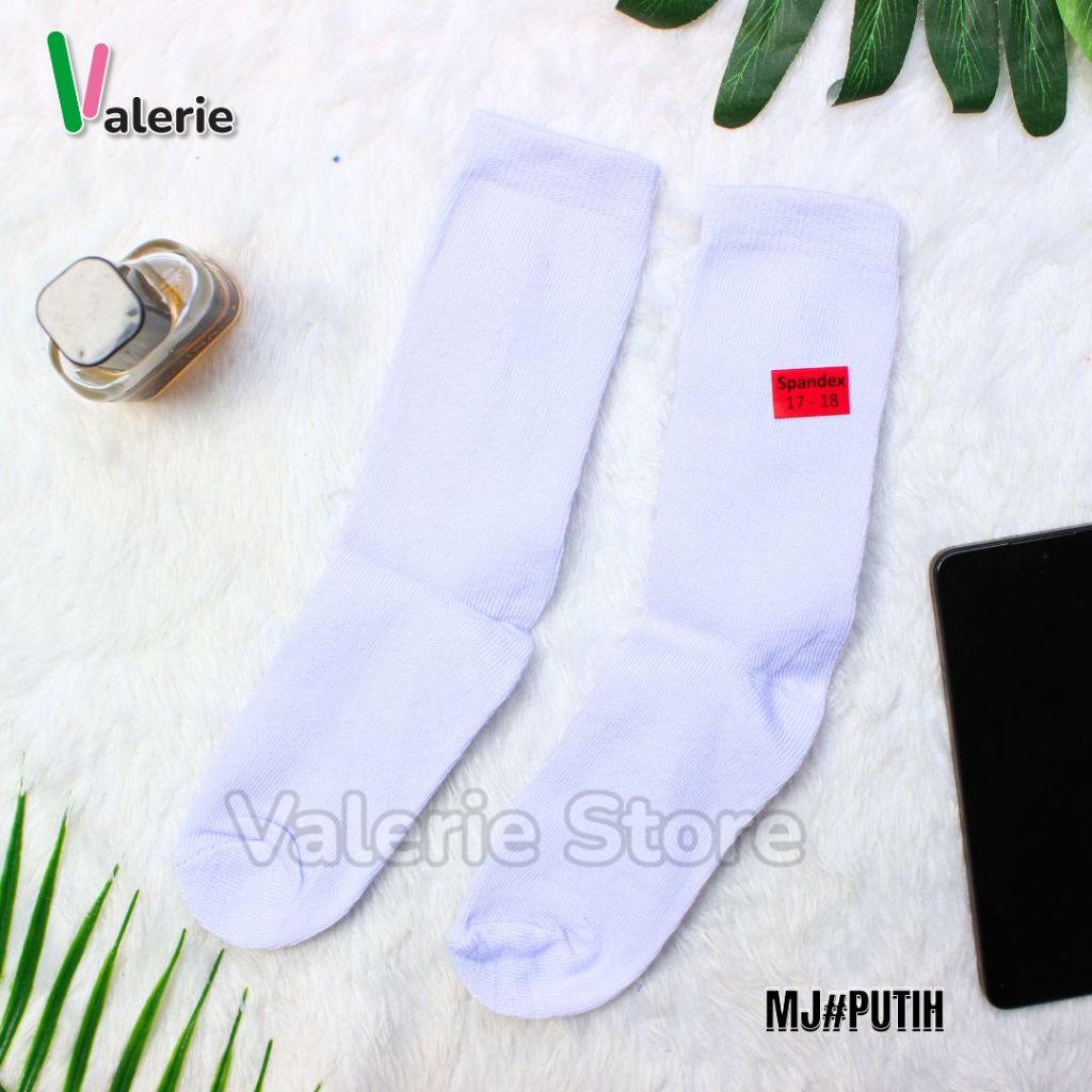 KAOS KAKI SEKOLAH MJ PUTIH POLOS PILIH UKURAN (UNISEX) PEREMPUAN LAKI-LAKI