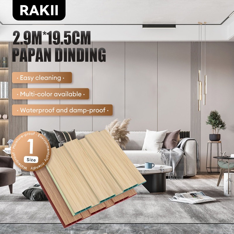 Panel Kayu WPC / Panel Dinding PVC / Kisi Kisi Kayu / Dinding Motif Kayu 3D WALLPANEL PVC kayu