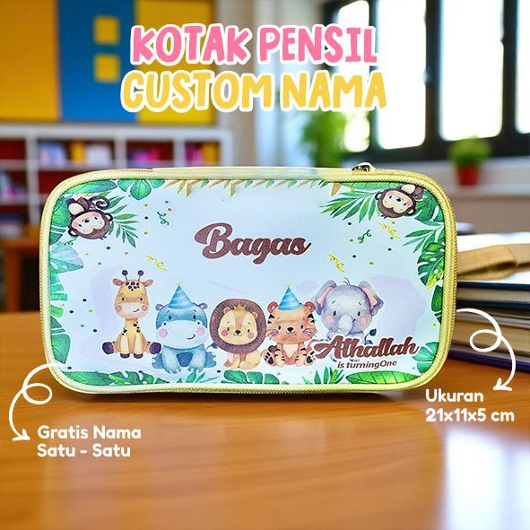 

Kotak Pensil Ultah Anak – Souvenir Pensil Case Lucu Bisa Custom Nama