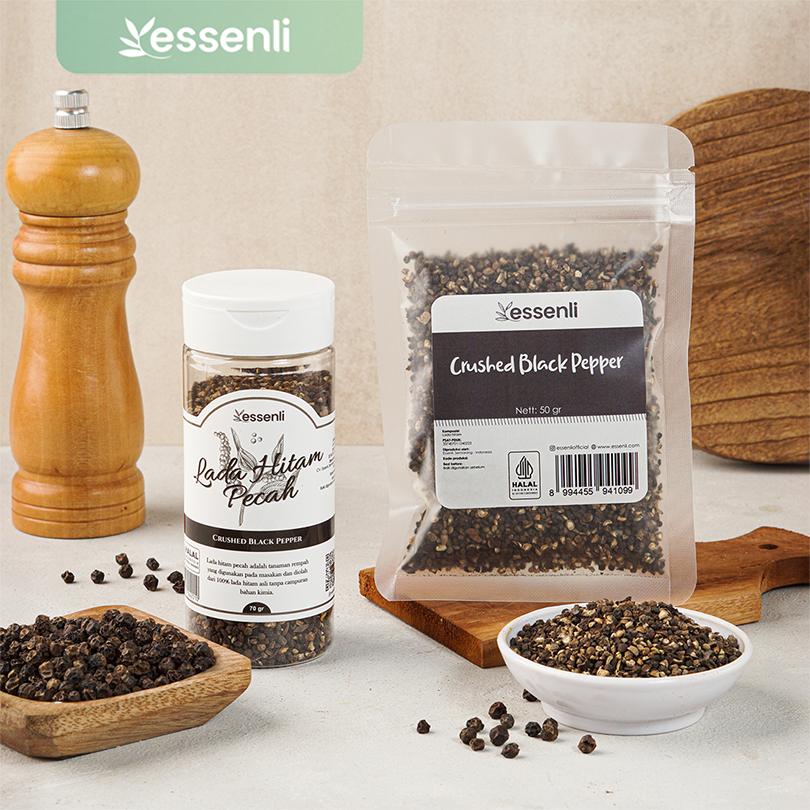 

ESSENLI Lada Hitam Pecah Bumbu Rempah Dapur