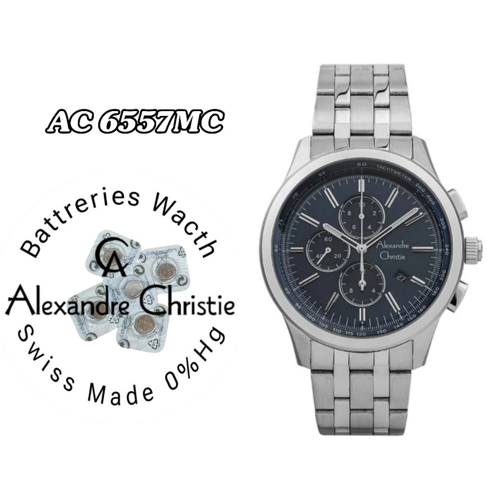 battrai jam tangan Alexandre Christie 6557mc battrai pengganti