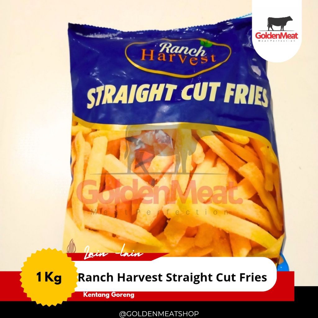 

kentang goreng straight cut 1kg ranch harvest frenchfries