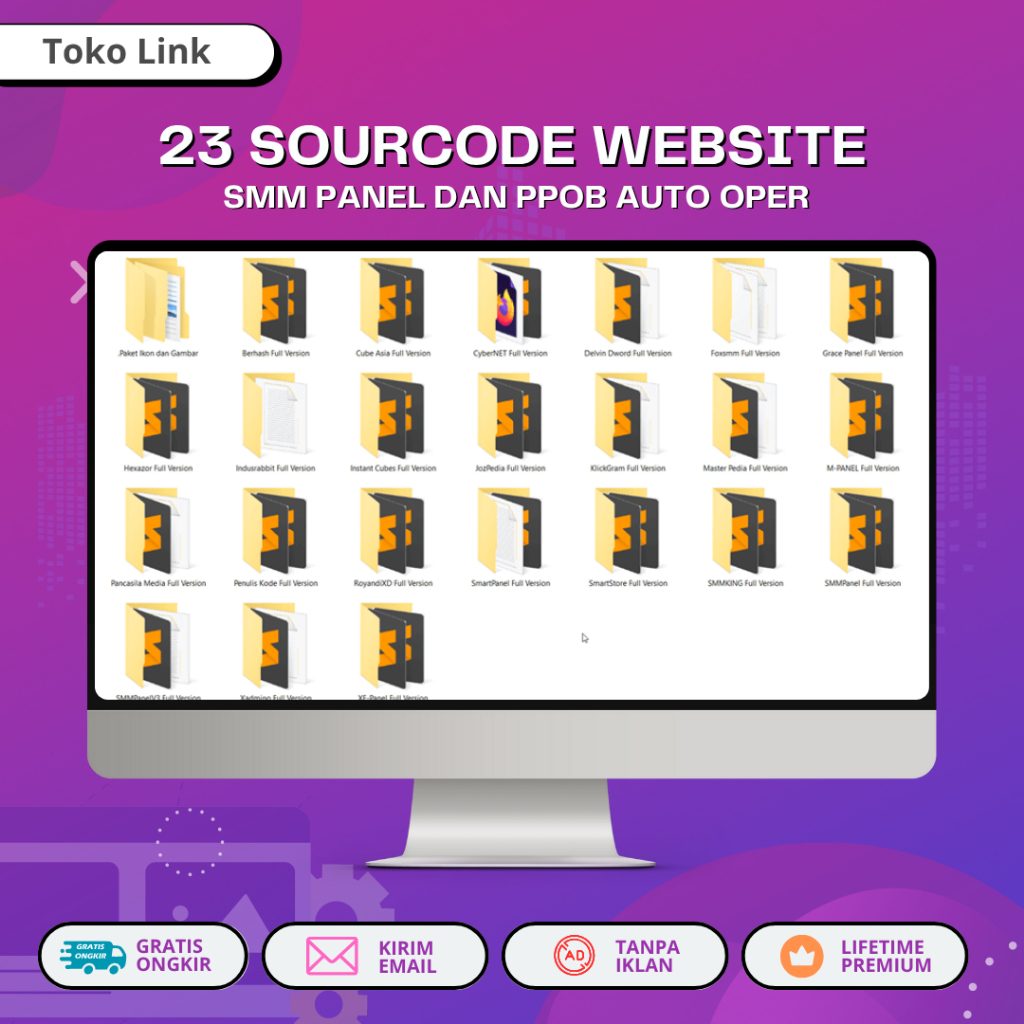 23 Sourcode Website  SMM Panel dan PPOB Auto Oper