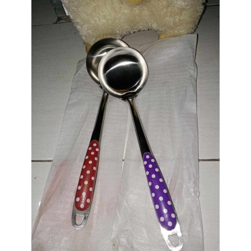 ( promo ) centong sayur polkadot / irus sayur / centong sayur murah