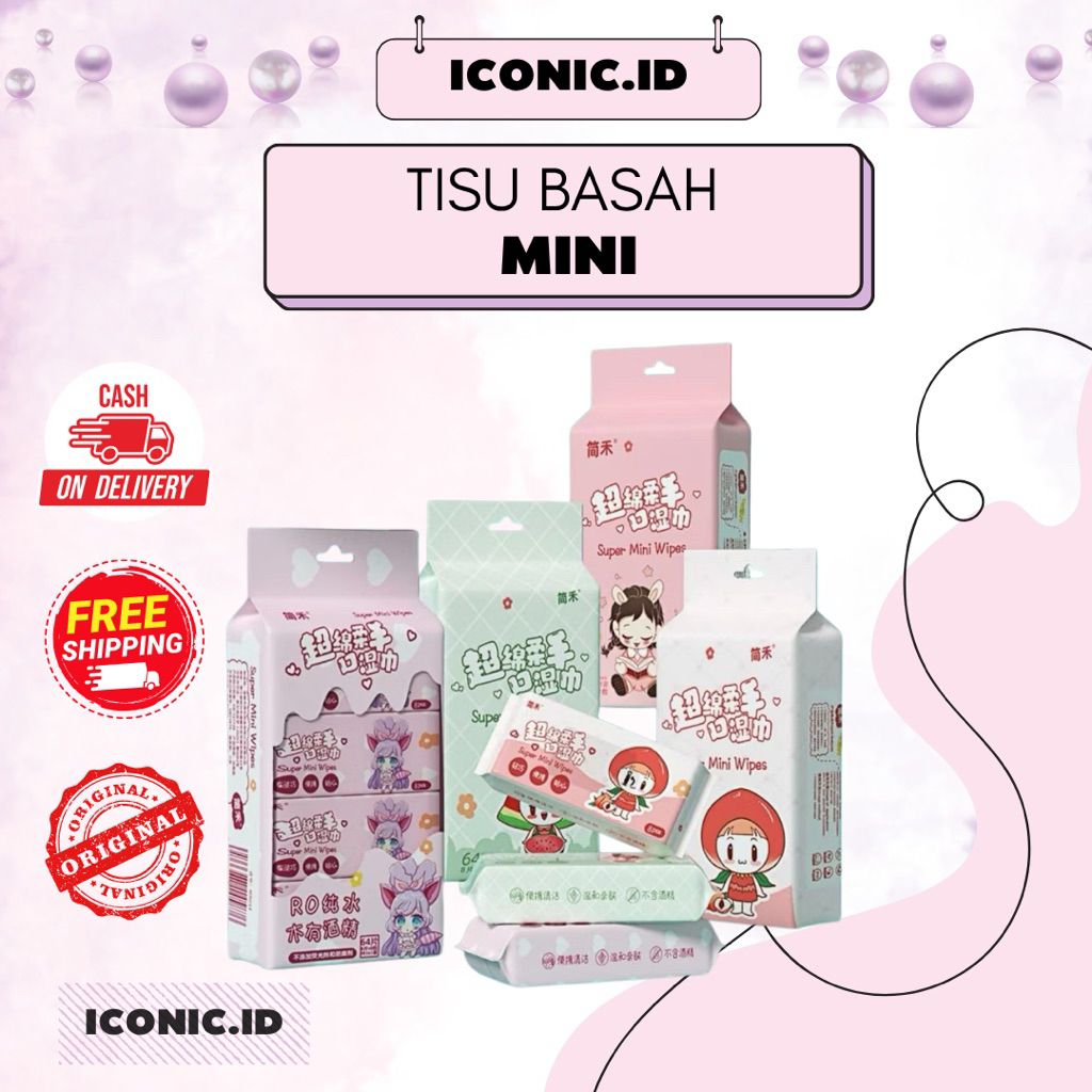 Iconic.id - Tisu Basah Mini / Tisu Mini / Tisu Basah