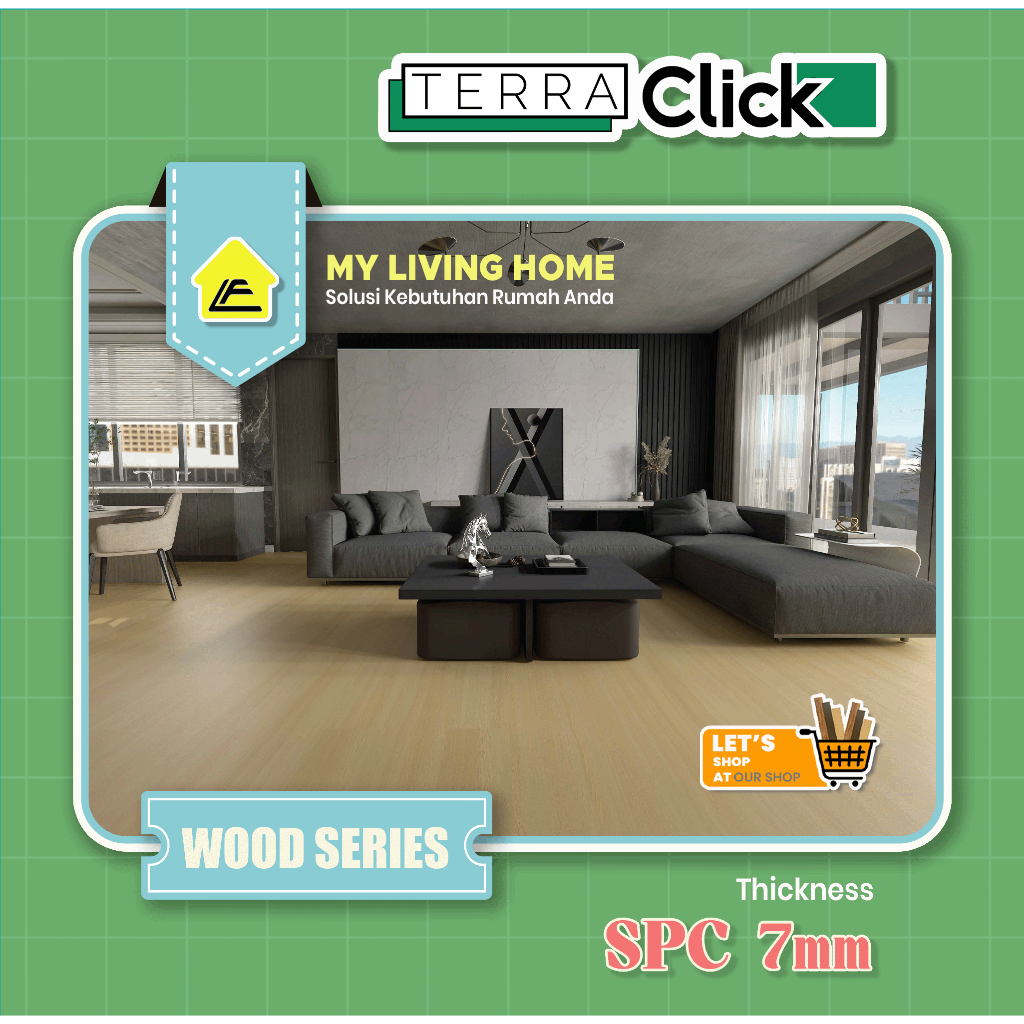Lantai SPC Terra 7mm | WOOD SERIES