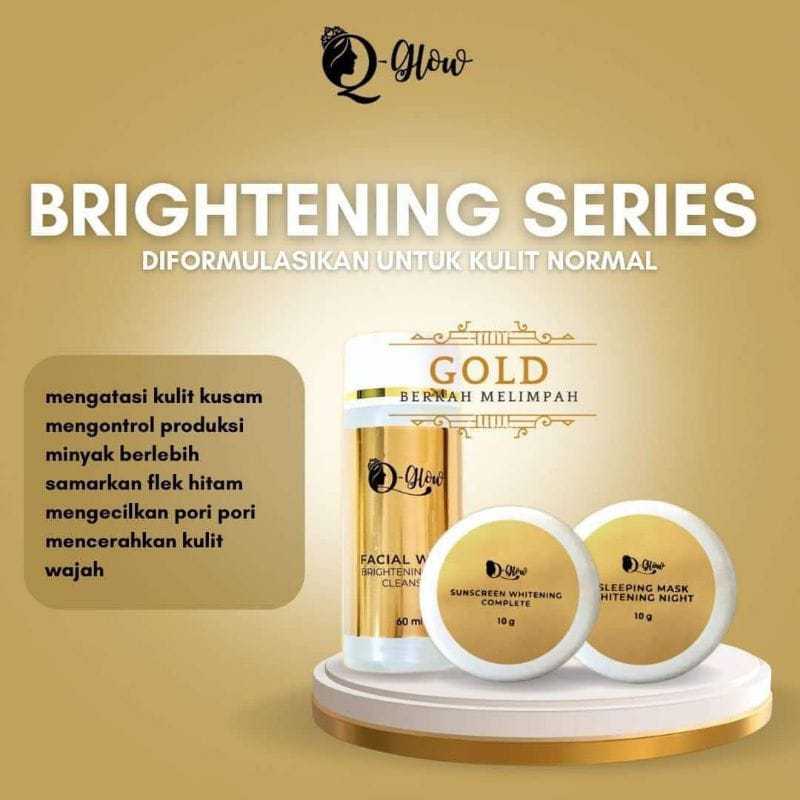Q GLOW SKINCARE ORIGINAL 100% PAKET ACNE / Q GLOW SKINCARE